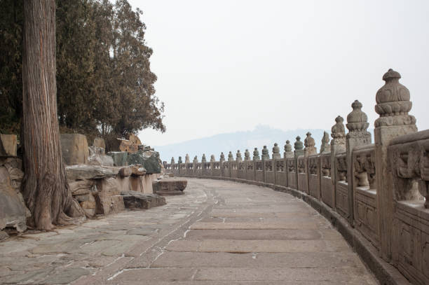 istock The flagstone walk in Summer Palace 641600768