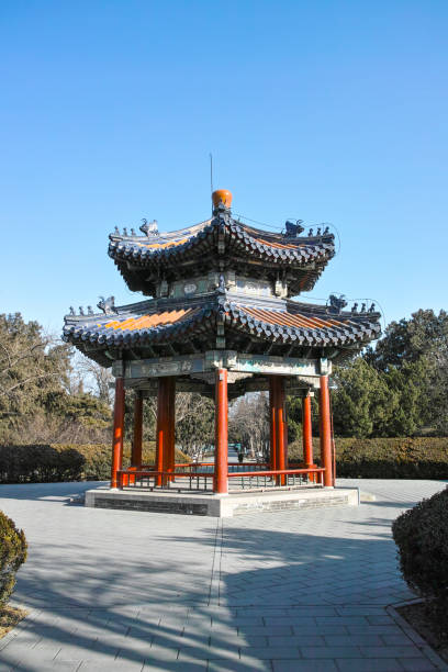 istock Ancient pavilion in Temple of Heaven 641600888