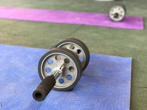 istock Ab roller wheel used for exercising abdominal muscles 641603022