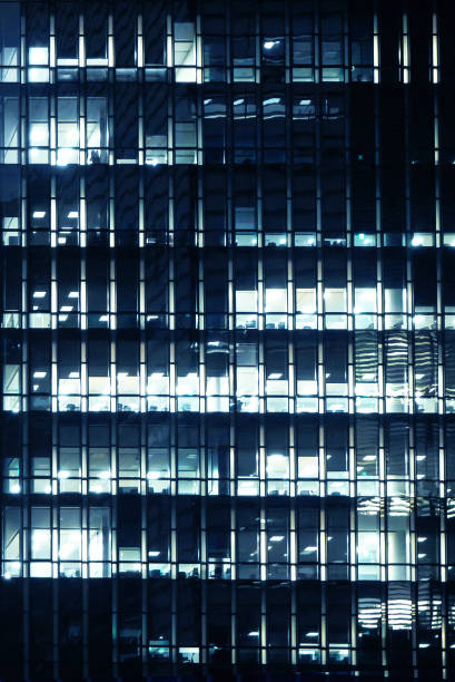 istock Office building exterior in the late evening 641603504