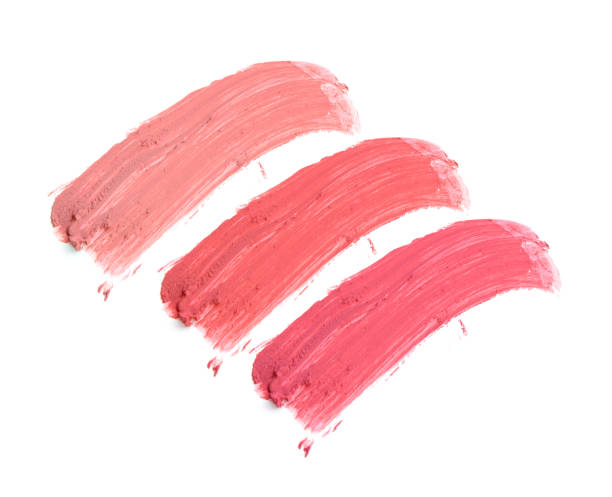 istock Collection of various lipstick on white background 641608886