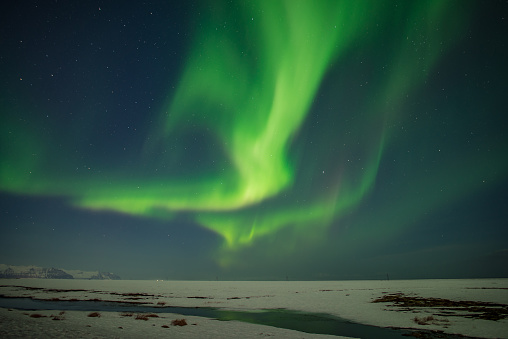 this is a photo of aurora in Iceland