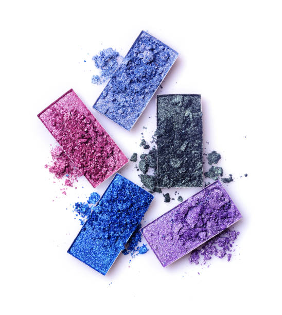 istock Colored crashed eyeshadow for make up as sample of cosmetic product 641613758
