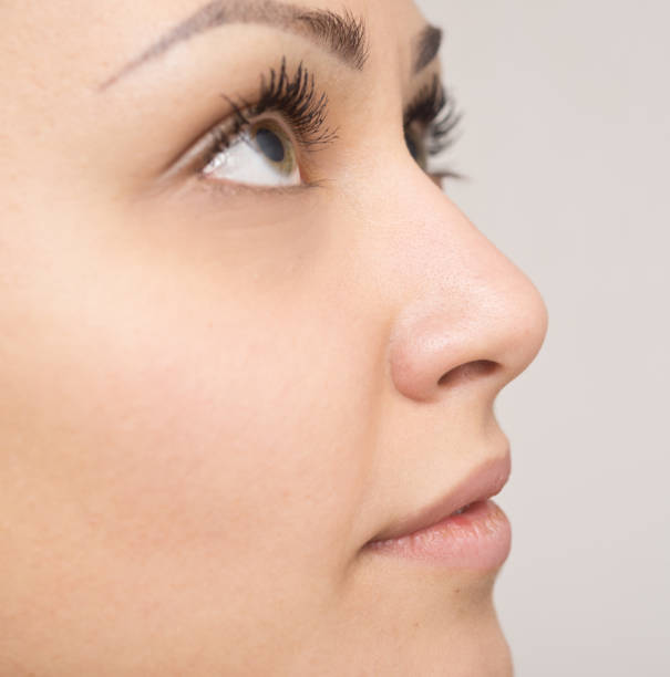 istock side view of beautiful woman 641615606