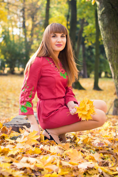 ritratto di ragazza in autunno - 11325 foto e immagini stock