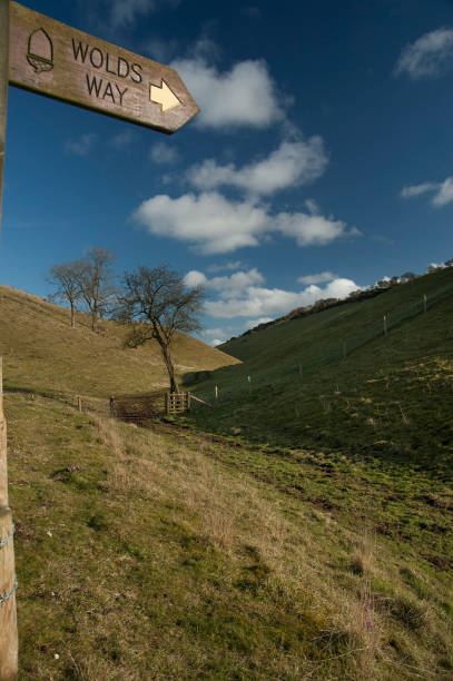 istock Wolds Way long distance trail, England 641620904