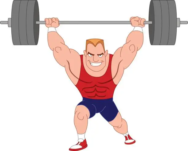 Vector illustration of Weightlifter