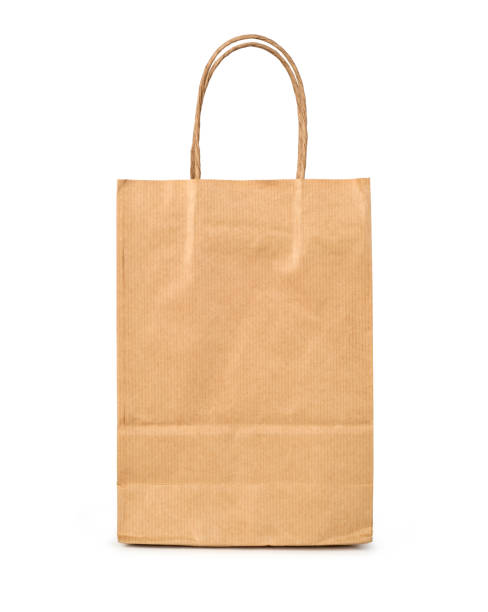 istock paper shopping bag isolated on white 641621418