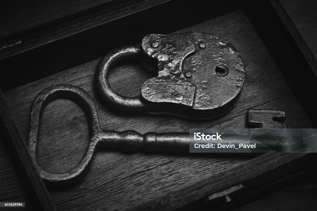 Lock Key Object Vintage Objects A Key And A Lock Real Antiques Stock Photo - Download ...