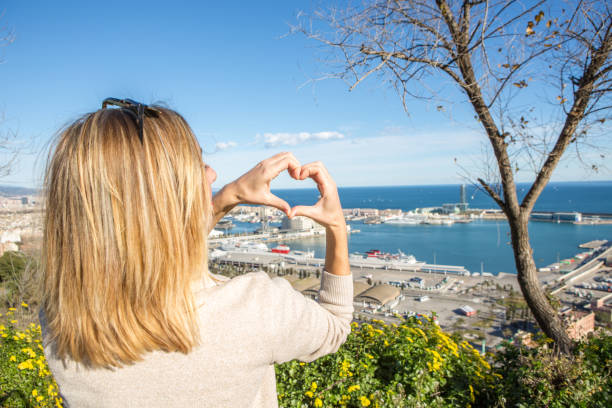 istock Young woman traveling, love Barcelona 641634708