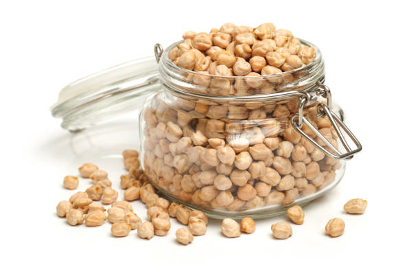 istock Chickpeas in a Transparent glass Bowl 641634804