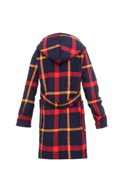 istock Women's autumn felt coat  Isolated on white 641638504