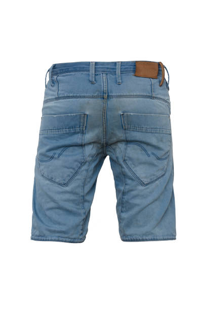 istock Men's blue shorts isolated on white 641638862