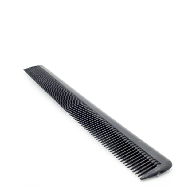 istock Black hairbrush on a white background.Isolated 641646792