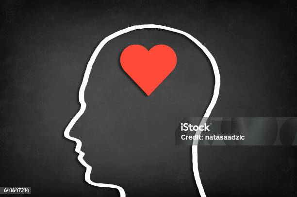 Concept Of Love Stock Photo - Download Image Now - Heart Shape, Love - Emotion, Head