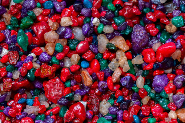 istock Multi-colored small colorful stones,minerals close-up as very nice natural background, abstract texture, pattern, wallpaper or banner design 641649776