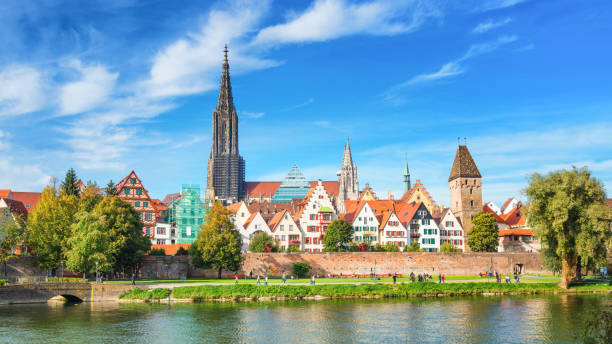 Ulm, Germany Panoram View of the City of Ulm, Germany ulm germany stock pictures, royalty-free photos & images