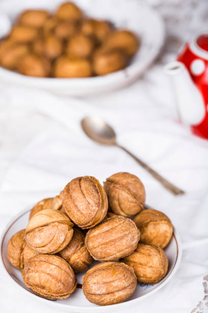 istock Cookies nuts with condensed milk 641653956