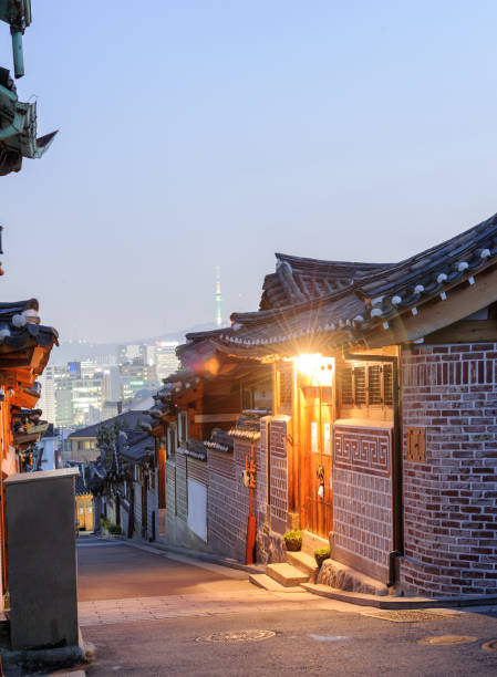istock traditional korean style village, Bukchon 641657354