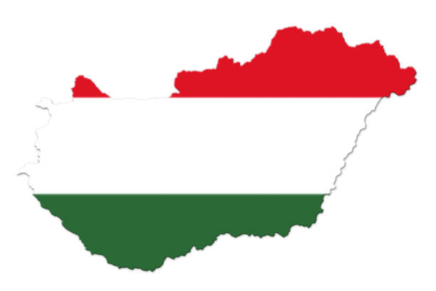 istock Hungarian National Flag And Map Isolated on White Background 3D illustration 641658898