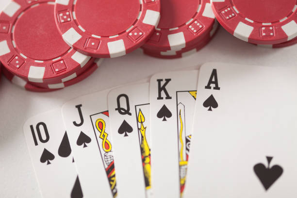 istock Gambling chip, Playing cards and poker 641662658