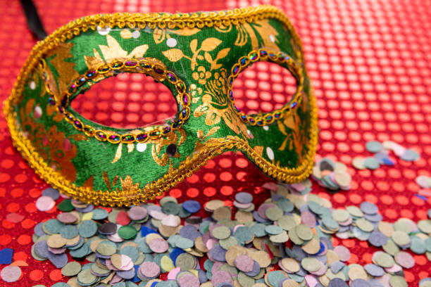 istock Masks, condom in carnival concept 641664220