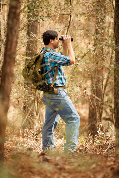 istock One Latin descent man enjoys nature on hiking trip. 641664668