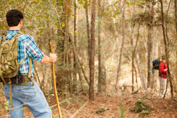 istock Friends enjoy nature on hiking trip. 641666698