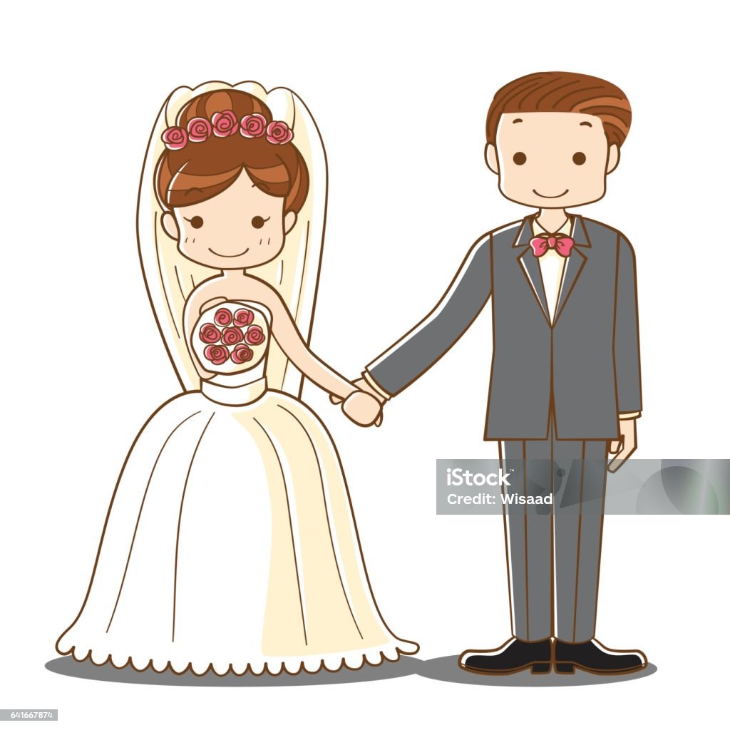 Ilustración de Pareja De Boda Con Dibujos Animados De La Mano y más Vectores Libres de Derechos de Actividad romántica - Actividad romántica, Adulto, Agarrados de la mano - iStock Ilustración de Pareja De Boda Con Dibujos Animados De La Mano y más Vectores Libres de Derechos de Actividad romántica - Actividad romántica, Adulto, Agarrados de la mano - iStock