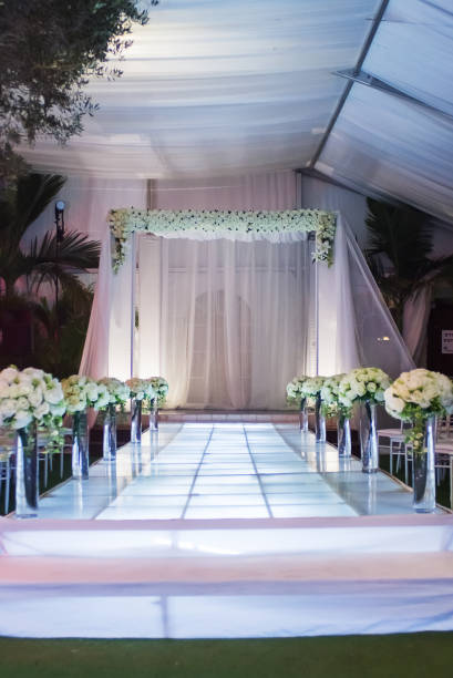 istock Jewish Hupa , wedding putdoor . 641670402