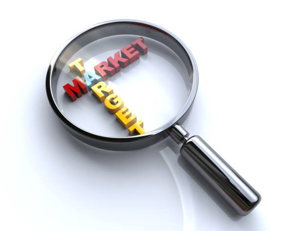 istock Target Market 3d word concept 641674002