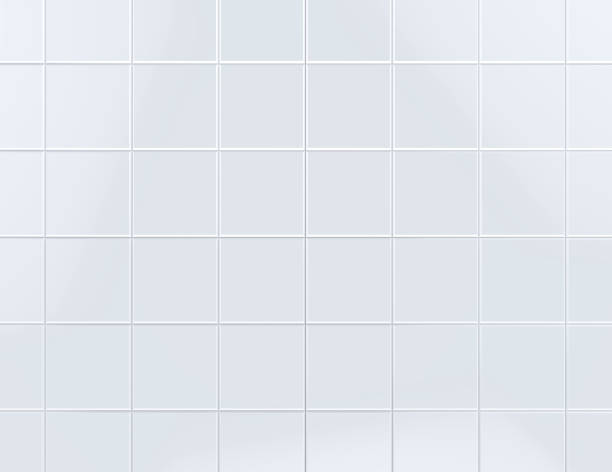 White room tiles stock photo