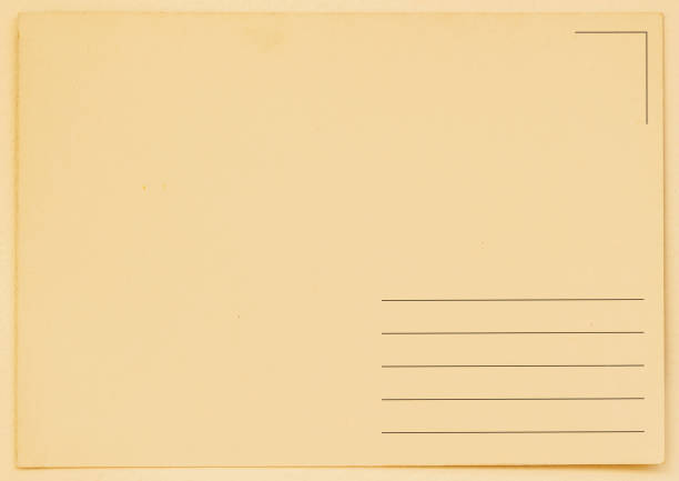 istock Grunge blank postcard. Backside. Paper texture. With place your text, background use 641676304