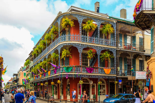 Party Time in New Orleans USA . stock photo