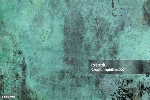 Oxidized Green Copper Background Stock Photo - Download Image Now - Copper, Rusty, Patina