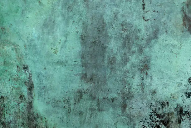 Photo of Oxidized Green Copper Background