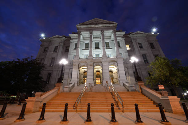 istock Colorado State Capitol at Night 641696886