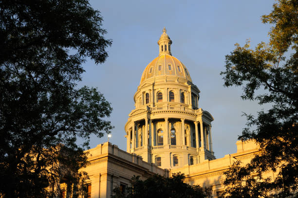 Colorado State Capitol at sunrise, Denver, Colorado, USA
