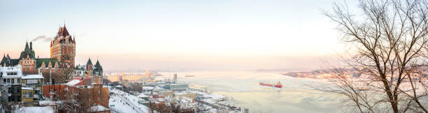 istock Quebec City skyline panorama with Chateau Frontenac 641697260