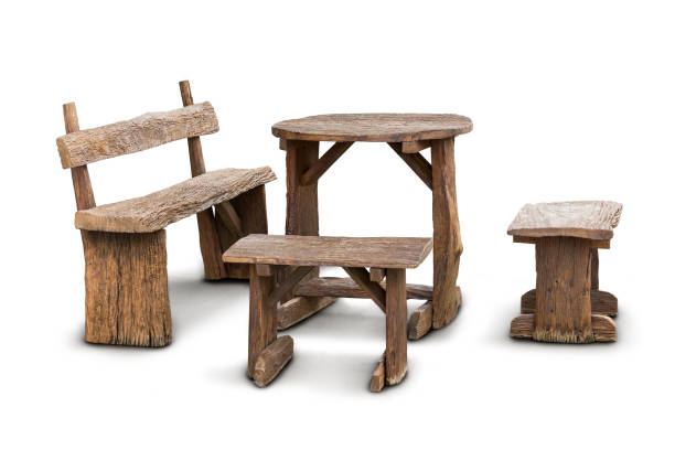 Wood Chairs in the cafe