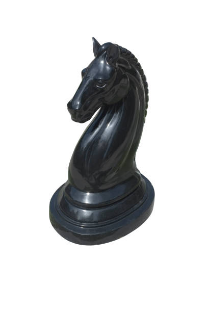 istock Sign  black  horse of chess 641712308