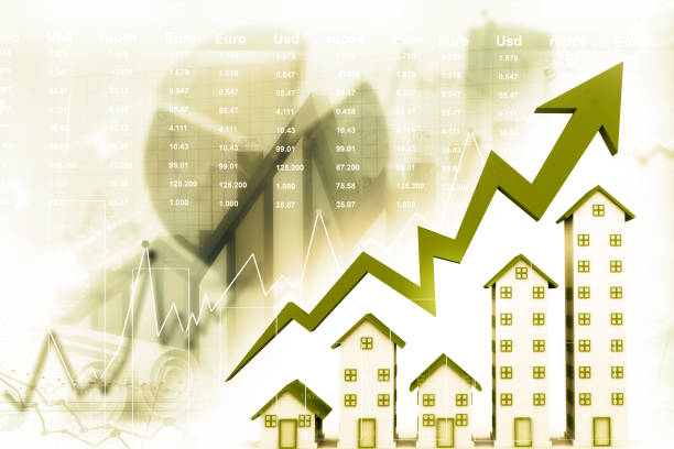 istock Graph of the housing market 641712952