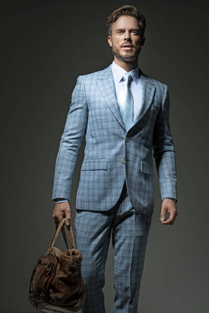 istock Elegant handsome male posing for studio shot 641716492
