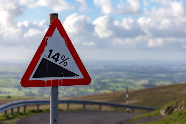 view from nine standards rigg, cumbria, uk - kirkby stephen imagens e fotografias de stock