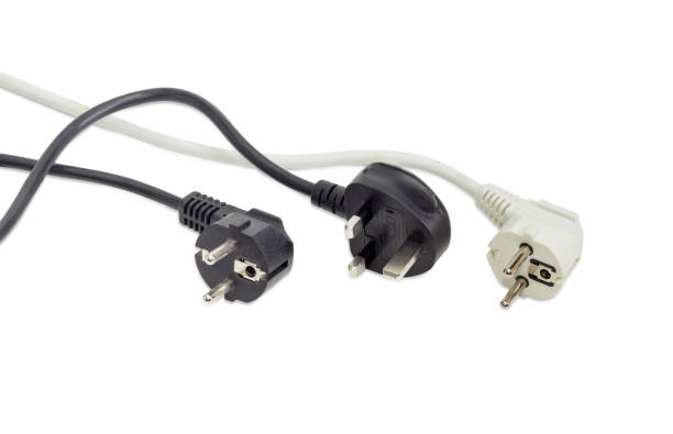 istock Three AC power plugs of two different standards 641722050