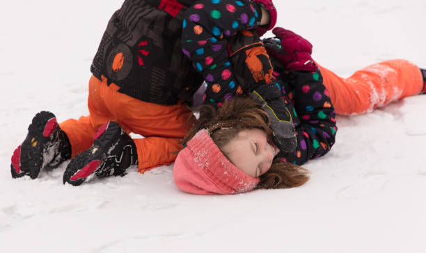 istock Brother and sister winter fun 641724320