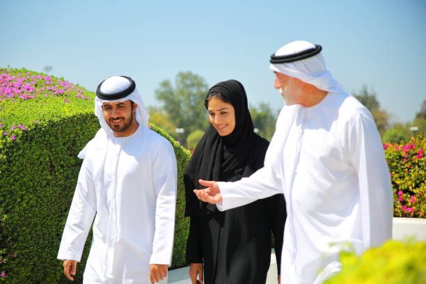 istock Arab Emirati family outdoors in park 641725838