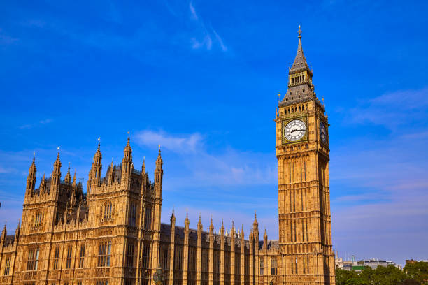 istock Big Ben Clock Tower in London England 641726990