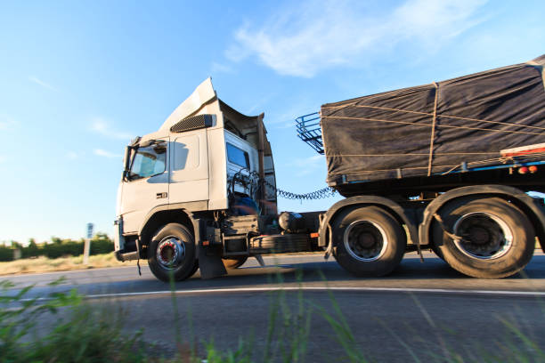 istock Truck on Highway 641732364