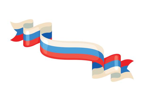 istock Russian ribbons in flag colors. 641736970